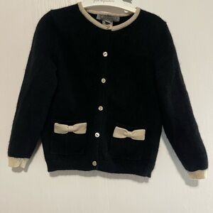 Neiman Marcus Black and Cream Kids Sweater